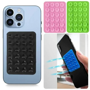Silicone Suction Phone Holder Mat Multifunctional Suction Cup Wall Stand Square Anti-Slip Single-Sided Case Mount Back Sticker - Product Image 2