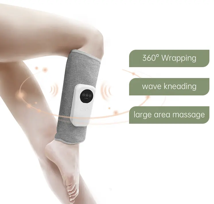 Massaggiatore elettrico per gambe riscaldato con pressa ad onda d'aria con riscaldamento al grafene per il rilassamento della terapia a infrarossi lontani del polpaccio