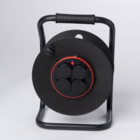 Tambour IP44 4 X prises extérieures en caoutchouc de Contact de mise à la terre enrouleur de câble d'extension de camping fixe central ANTI-TWIST