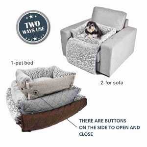 Alas Tidur Hewan Peliharaan untuk Anjing dan Kucing - Kasur Ortopedi Nyaman dengan Isian Lebih Tebal di 3 Sisi - Bagian Bawah Anti Selip dan Tahan Air - Product Image 3