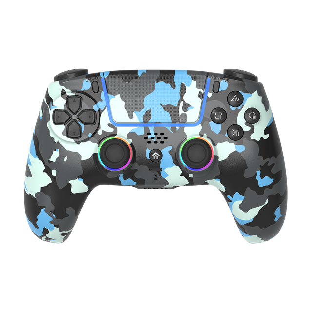 RGB Lighting Wireless Game Controller with Vibration Motor for PS5 for Playstation Gaming Joystick