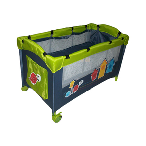 . Trẻ Em Đẹp Đồ Nội Thất Trẻ Em Đầy Màu Sắc Du Lịch Cũi Giường Với Bánh Xe Hai Lớp Châu Âu Chất Lượng Cao Playpen Playard Giường Cũi - Product Image 3