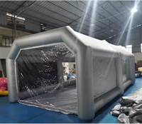Tente imperméable pour minivan, cabine de pulvérisation gonflable pliable et anti-poussière, bâche de voiture gonflable à air, tente à bulles pour voiture
