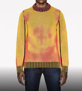 Maglione Termocromico HZ Personalizzabile per <span class=keywords><strong>Uomo</strong></span>, Filato Termosensibile che Cambia Colore, Pullover Lavorato a Maglia Reattivo al Calore - Product Image 3