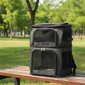 Lüks Köpek Kedi Evcil Hayvan Taşıma Çantası Sırt Çantası Büyük Kapasiteli Katlanabilir Ayarlanabilir Oxford Kumaş Açık Hava Seyahat Taşıyıcısı Kediler Köpekler Küçük Boy - Product Image 6
