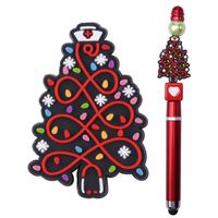 HuChenle CL Square Lord Rings Pen Making Nouveau Design Perles Focales en PVC Personnalisées Scènes de Noël Colorées Personnages de Films