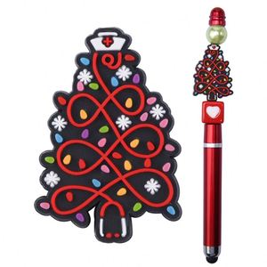 HuChenle CL Square Lord Rings Pen Making Nuevo Diseño Personalizado Cuentas Focales de PVC Escenas Navideñas Coloridas Personajes de Películas - Product Image 1