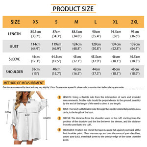 Hawaiian Tropical Floral Print <strong>Women's</strong> Plus Size Button Cover <strong>Blouse</strong> Long <strong>Half</strong> Sleeve Beach Bathing Suit Cover Ups - Product Image 6
