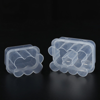 Boîte de rangement en plastique transparente en gros, étui portable en plastique pour poudre lyophilisée, stockage de peptides pour soins personnels