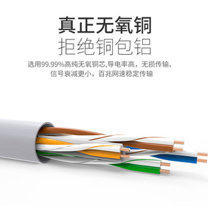 สายเคเบิลเครือข่าย Cat6 23Awg แบบไม่มีฉนวนป้องกัน UTP สำหรับการส่งข้อมูลและบรอดแบนด์ภายในบ้าน - Product Image 5
