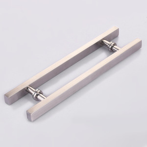 Alta calidad 304 Vidro de aco inoxidavel preto <span class=keywords><strong>fosco</strong></span>/puxador de porta de madeira - Product Image 5