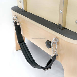 Reformer Pilates en bois de hêtre à trapeze complet, directement de l'usine, couleur personnalisée, cuir microfibre, Cadillac Pilates pour studio professionnel - Product Image 5