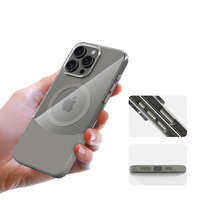 Étui de téléphone magnétique pour iPhone 16 Nouveau clavier et objectif en métal avec capacité de charge sans fil