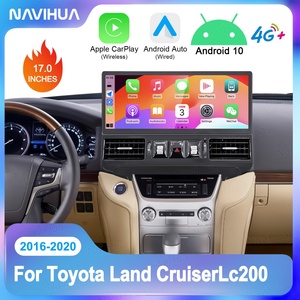 17" Touch Screen Multimedia Android Car Radio for Toyota Land Cruiser LC200 2016 2020 GXR VXR Carplay Navigation <b>Auto</b> Head Unit - Product Image 6