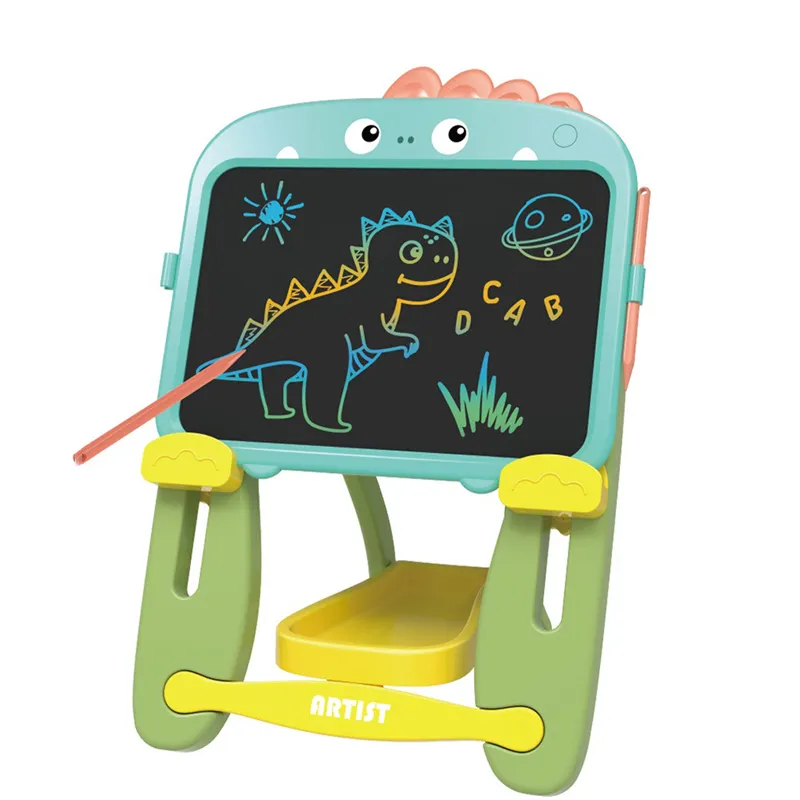 Children's Home LCD Writing Board Cartoon Dinosaur Colored Drawing Board Bracket Infant Blackboard