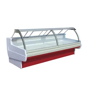 Custom Meat Shop Equipment Refrigerated Meat Chiller Freezer Display