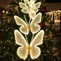 Lampes décoratives LED en forme de papillon pour rehausser les espaces extérieurs du jardin avec de belles lumières mobiles pour les célébrations des fêtes, en provenance de Chine