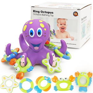 Giocattolo educativo del polpo per bambini piccola <span class=keywords><strong>colla</strong></span> di calamari per fare il bagno e giocare in acqua stagno gettando <span class=keywords><strong>Puzzle</strong></span> del cerchio - Product Image 1