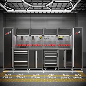 Jzd thép bàn làm việc với nhà để xe công cụ Tủ Xe đẩy tùy chỉnh OEM hội thảo công cụ lưu trữ giỏ hàng & ngăn kéo - Product Image 6