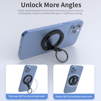 Produk Terlaris Penyangga Ponsel Lipat Super Tipis Berbahan Aluminium Alloy dengan Rotasi 360 Derajat dan Cincin Pengunci