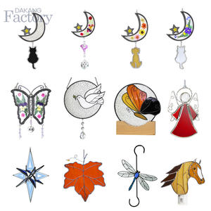 Linda manchada suncatcher borboleta decoração com pingente coração para Home Decor e Dia das Mães - Product Image 5