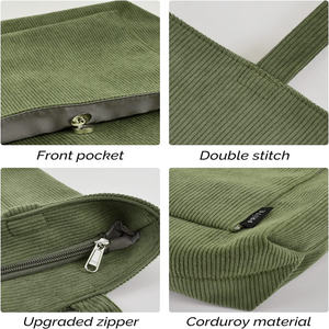 <span class=keywords><strong>Sac</strong></span> fourre-tout de grande capacité <span class=keywords><strong>Sac</strong></span> <span class=keywords><strong>à</strong></span> <span class=keywords><strong>main</strong></span> en velours côtelé pour femmes <span class=keywords><strong>Sac</strong></span> <span class=keywords><strong>à</strong></span> <span class=keywords><strong>main</strong></span> simple personnalisé Teen College pour femmes - Product Image 2