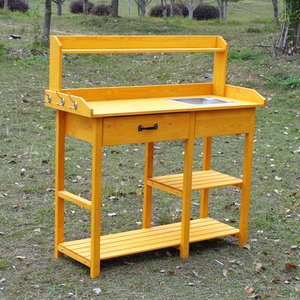 Hot Selling Outdoor <strong>Garden</strong> Work <strong>Storage</strong> Table Wood Flower Potting <strong>Bench</strong> for Plant <strong>Storage</strong> and <strong>Garden</strong> Work - Product Image 3