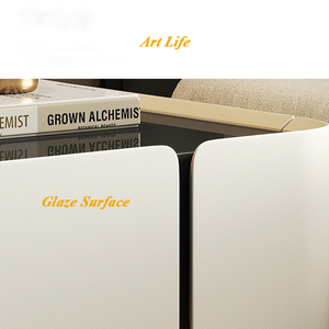 Chevets modernes <span class=keywords><strong>de</strong></span> luxe en cuir et métal intelligent, tables <span class=keywords><strong>de</strong></span> <span class=keywords><strong>chevet</strong></span> en bois massif, <span class=keywords><strong>table</strong></span> d'appoint avec haut-parleurs - Product Image 5