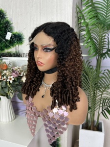 วิกผมลูกไม้แบบปิด 300% ความหนาแน่นสูง ขนาด 5x5 แบบ Super Double Drawn ทรง Pixie Curly ยาว 18 นิ้ว วิกผมแท้ SDD สำหรับผู้หญิงผิวสี - Product Image 4