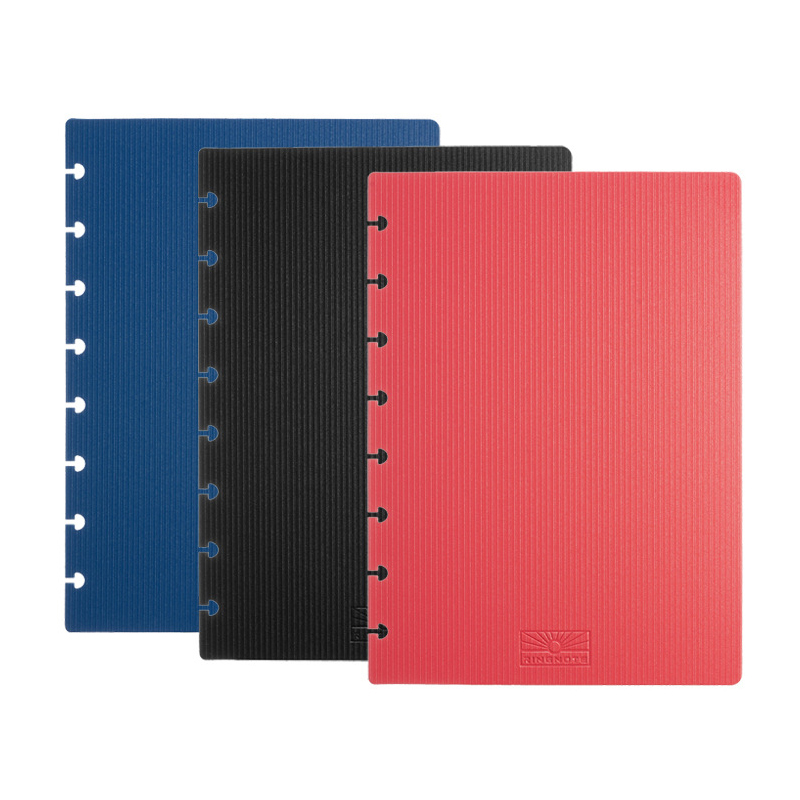 Защитный чехол из искусственной кожи B6/A5 для блокнота/планировщика с дисковым переплетением, съемный чехол для дневника