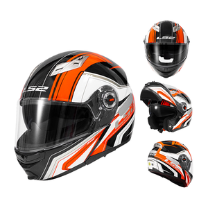 <span class=keywords><strong>Casco</strong></span> de motocicleta Unisex <span class=keywords><strong>LS2</strong></span> <span class=keywords><strong>FF370</strong></span>, visera doble para todas las estaciones, cara abierta, fibra de carbono, Material ABS, protección solar para montar, nuevo - Product Image 2