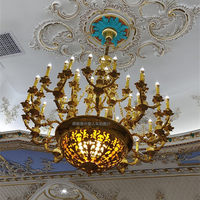 Lustre de salon de villa duplex de style français, éclairage de hall d'hôtel de style européen, salle d'exposition, éclairage d'escalier, Zhongshan Lig