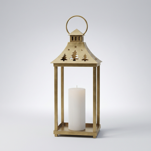 Latest Hot Selling Modern Stainless Steel & Glass Handmade Durable <b>Candle</b> <b>Lantern</b> for Christmas Home Decoration - Product Image 5