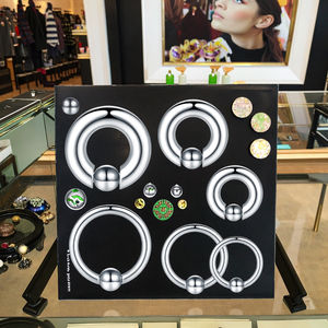 कस्टम बड़े गेज 316 स्टेनलेस स्टील चांदी की प्लेटेड bccpa रिंग स्प्रिंग एक्शन कैप्टिव बेड नाक भेदी बॉडी गहने उपहार - Product Image 4