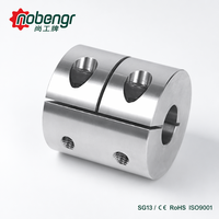 Accouplement rigide miniature en acier inoxydable SUS304, à deux pièces, à jeu nul, ultra faible inertie, pour encodeur CNC, servomoteur et moteur pas à pas