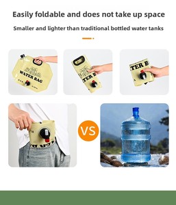 Bolsa de Agua Plegable Portátil Táctica Casual para Exteriores de 8L, con Grifo, para Viajes, Campamentos, Picnic, de Mano, Engrosada, Personalizable - Product Image 6