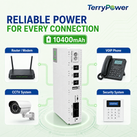 Batterie au lithium 10400mAh Mini DC UPS 18W/36W avec POE 15V/24V pour routeur, CCTV, modem et systèmes de sécurité