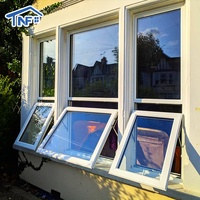 Fenêtres à persiennes verticales en alliage d'aluminium modernes avec isolation thermique pour une utilisation en extérieur dans les maisons, les villas et les appartements