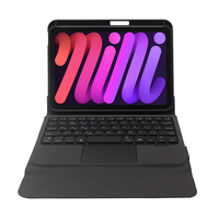 Nouveau mini clavier sans fil pour iPad Mini 6, USB Type-C, pavé tactile, rétroéclairage RVB, plastique ultra fin