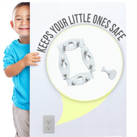 Couvercle rotatif de sécurité pour bébé 2 trous rond norme européenne prise de protection électrique pour enfants