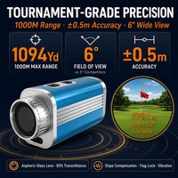 Télémètre de golf personnalisé OEM avec FPGA, verrouillage instantané du drapeau en 0,3s, stabilisateur d'image optique et compensation de pente PGA