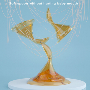 <span class=keywords><strong>Biberon</strong></span> en matériau PP sans BPA avec cuillère d'entraînement en silicone Mangeoire à céréales pour nouveau-né et bébé de 0 à 12 mois - Product Image 3