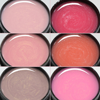Échantillon gratuit du fournisseur d'ongles en Chine OEM/ODM marque privée 2 en 1 camouflage 10 couleurs gel UV de construction épais et chatoyant