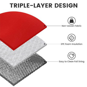 Sac de livraison alimentaire isotherme en gros pour usine, avec porte-gobelets et porte-boissons, logo personnalisé, grande capacité - Product Image 5