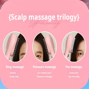 Cepillo de Pelo Portátil Autolimpiante Antiestático, Peine Mágico Retráctil para Masaje del Cuero Cabelludo, Cepillo Desenredante, Herramienta de Peinado Profesional - Product Image 2