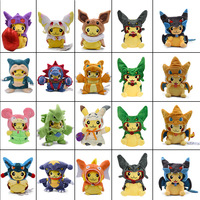 Boneka Plush Pokemon Seri Lengkap: Naga Pemadam Kebakaran, Binatang Kabi, Kursi Kosong Retak Bikaqiu, Grosir