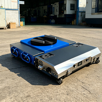 Transpalette électrique omnidirectionnel télécommandé robuste à rotation 360° pour la manutention industrielle des matériaux