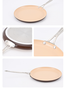Sartén para Crepas Antiadherente de Cerámica Anodizada Dura, 30 Centímetros, con Mango de Acero Inoxidable, Apta para Horno - Product Image 5