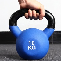 Kettlebell en vinyle pour entraînement de force et exercices de balançoire - disponible en 5, 10, 15, 20, 25 livres
