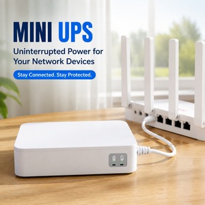 OLAX UPS Inteligente para Exteriores, 12V 37WH 10000mah, Salida de CC, Mini UPS, Batería de Respaldo, Banco de Energía Portátil para Router Wifi, Monofásico - Product Image 1